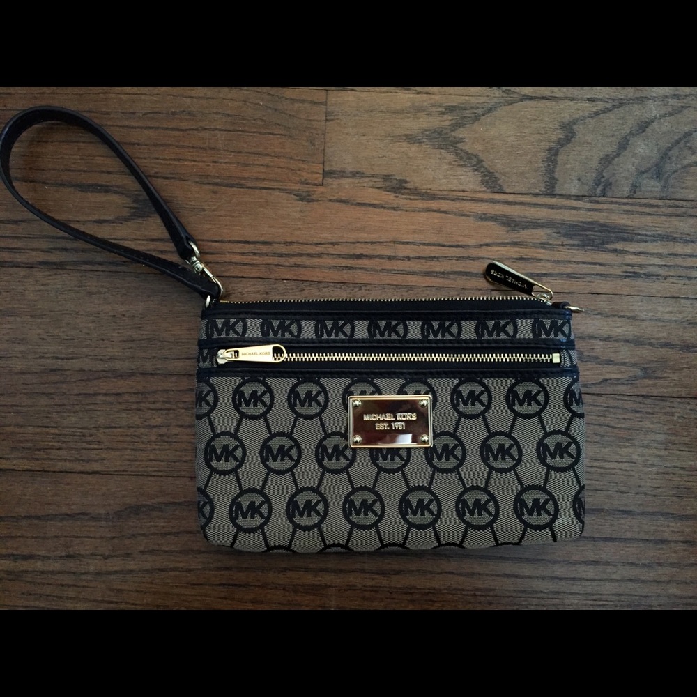 Michael Kors Black Wristlet